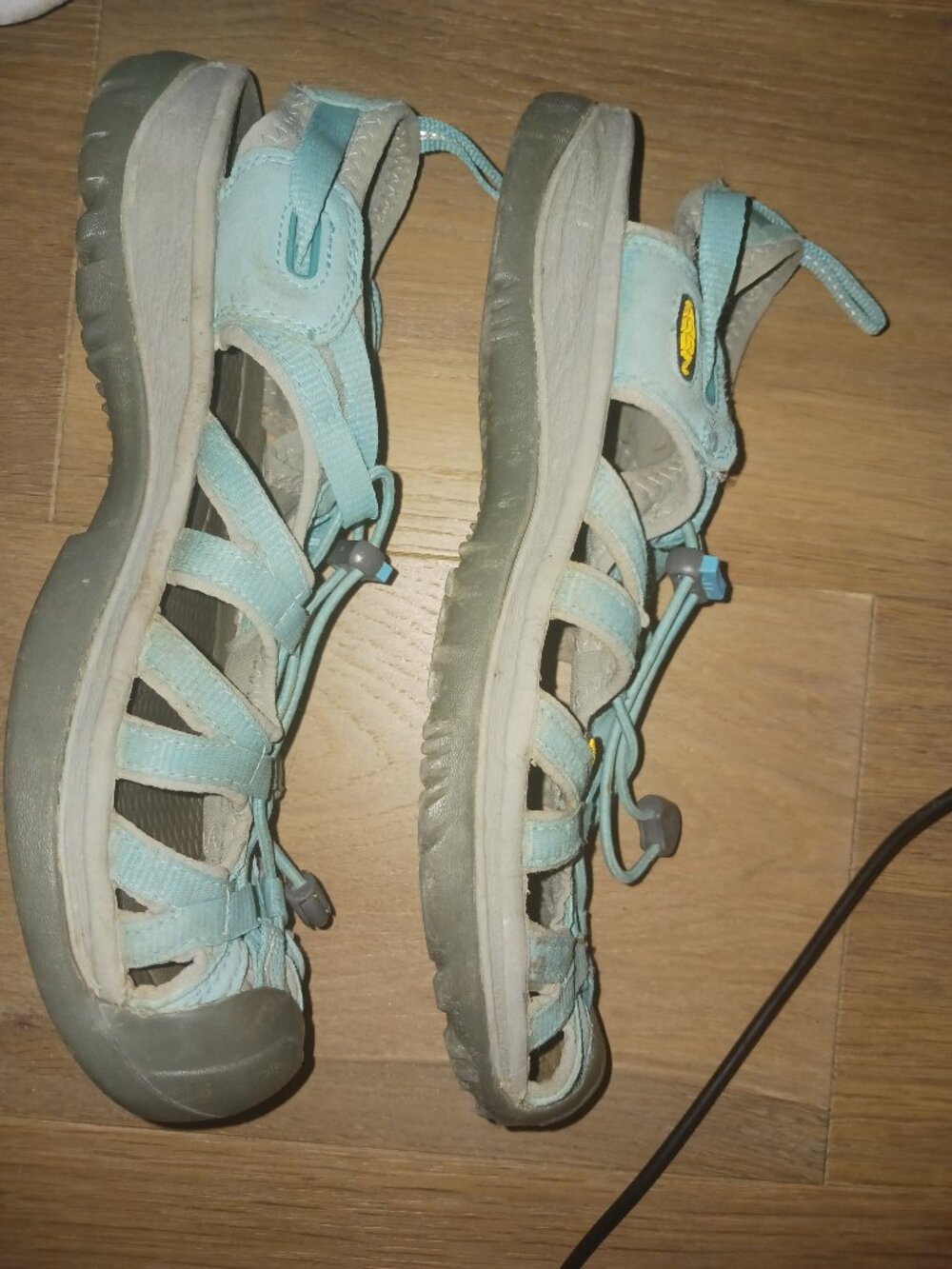 KEEN Whisper Waterproof Hiking Sandals Blue Teal Sport Water Shoes Women's 8.5 - Picture 4 of 5